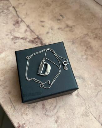 Collana Marlù Iniziale "D" in Acciaio