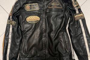 Giubbotto in pelle da donna stile vintage