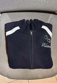 🥼Felpa con zip Milano, Blu Navy, taglia L