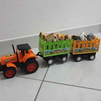 trattore con carelli