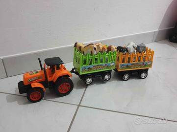 trattore con carelli