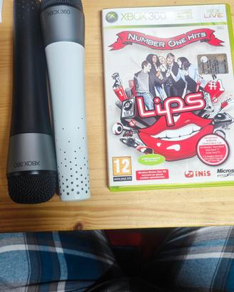 Lips + 2 microfoni XBOX 360