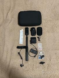 Insta 360 +Batterie+Treppiede+Mic+Case