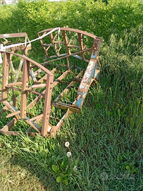 Erpice a denti con apertura da 3 mt