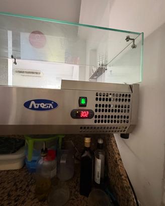 vetrina refrigerante ingredienti cm. 200x39,5