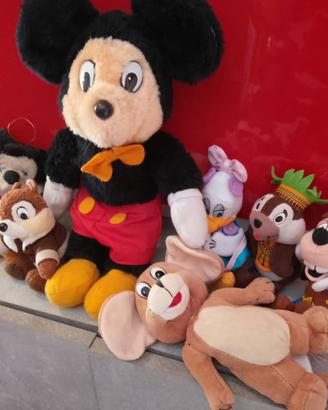 Lotto peluche disney vintage topolino anni 80 ecc