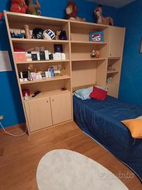 Camera da letto bambino con due letti 