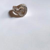 anello lettera argento 925