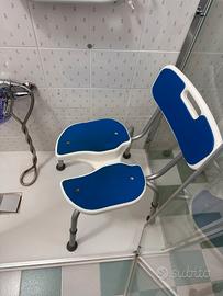 Sedia igienica doccia per persone invalide