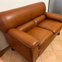 Salotto vintage anni ’50/’60 in pelle artigianale