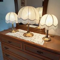 Lampada da tavolo con coppia di abat-jour