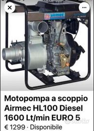 Motopompa diesel avviamento elettrico