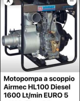 Motopompa diesel avviamento elettrico