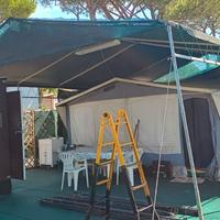 Struttura in ferro completa telo e pali