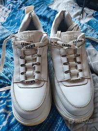 Scarpe donna SIXTY7 bianche platform n.39