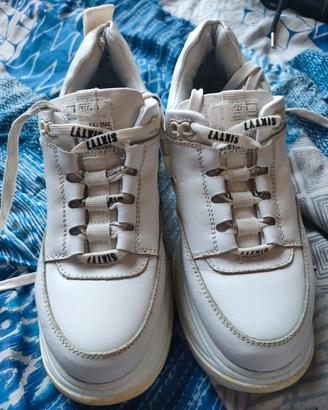 Scarpe donna SIXTY7 bianche platform n.39