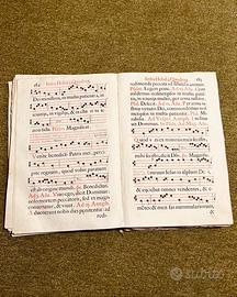Grande antifonario antico stampa 1700