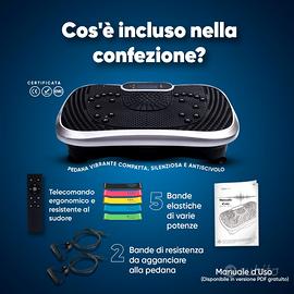 Pedana Vibrante TheNeat - Piattaforma Vibrazione Dimagrante Multifunzione Per Tonificare Gambe E Glutei A Casa - Foto 6