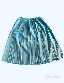 Gonna vintage donna elegante turchese