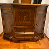 Mobile legno massello noce 3 ante e 2 cassetti