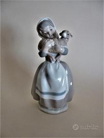 NAO LLADRO STATUETTA in PORCELLANA-Ragazza & Agnel
