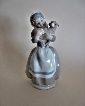 NAO LLADRO STATUETTA in PORCELLANA-Ragazza & Agnel