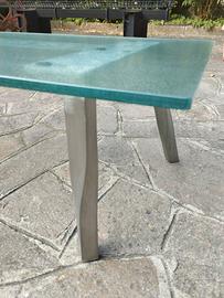 Tavolino in Alluminio satinato