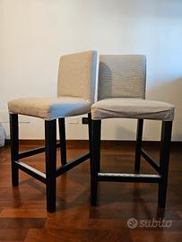 2 x BERGMUND - sgabelli bar con schienale