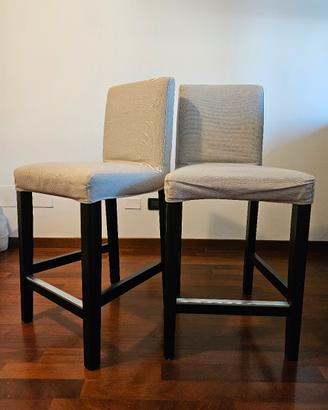 2 x BERGMUND - sgabelli bar con schienale