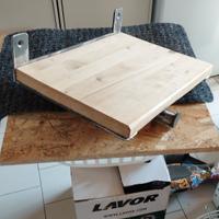 Mensole in legno e acciaio