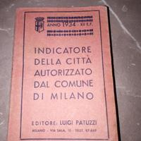 indicatore citta Milano anno 1934