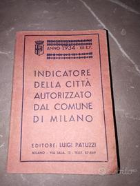 indicatore citta Milano anno 1934