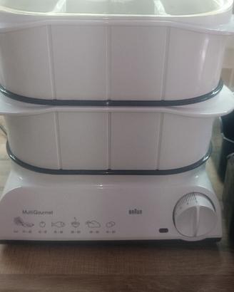 🥦 Vaporiera Elettrica Braun MultiGourmet – Doppio