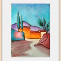 La Casa gialla, paesaggio toscano 