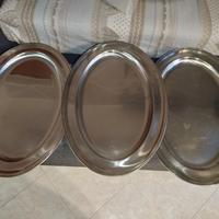 Vassoi ovali acciaio inox Pinti...70cm