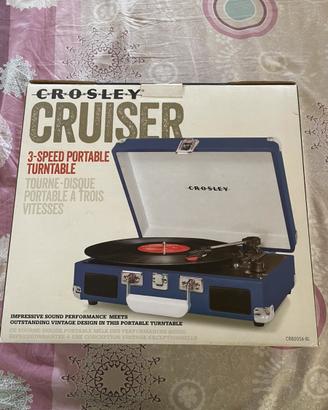 NUOVO! Giradischi portatile Crosley Cruiser