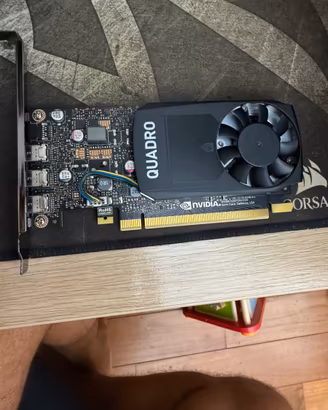 NVIDIA Quadro P400 2GB  + 2 adattatori Mini DP