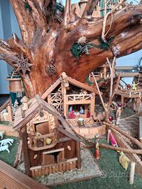 Presepe in legno fatto a mano
