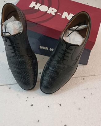 Scarpe uomo eleganti in pelle goffrata 42
