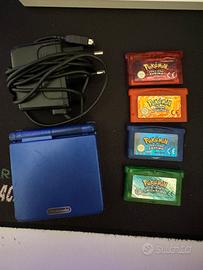 Game boy advance sp + giochi pokemon