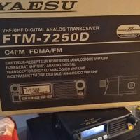 radio  yaesu ftm 7250d  vhf  uhf radioamatori