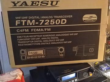 radio  yaesu ftm 7250d  vhf  uhf radioamatori