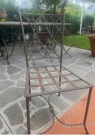 Sedie in ferro
