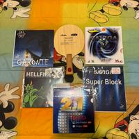 Gomme tennis tavolo puntinate lunghe ox