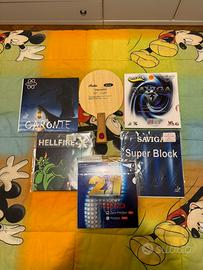 Gomme tennis tavolo puntinate lunghe ox