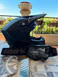 Casco airoh e mascherina 100%