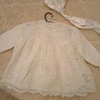 vestitino  tutto in pizzo, fatto a mano vintage