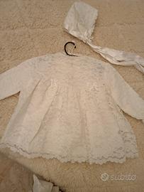 vestitino  tutto in pizzo, fatto a mano vintage