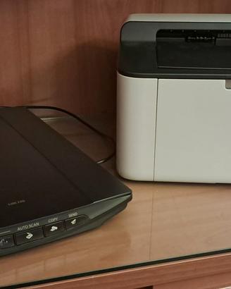 Stampante laser Brother HL-1110 e scanner Canon