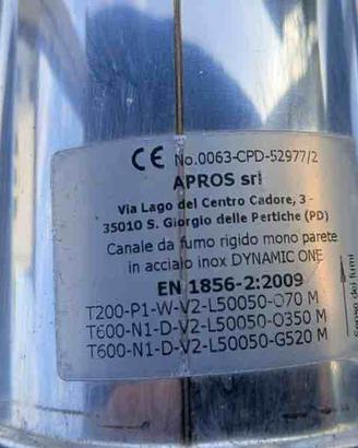 tubi stufa inox